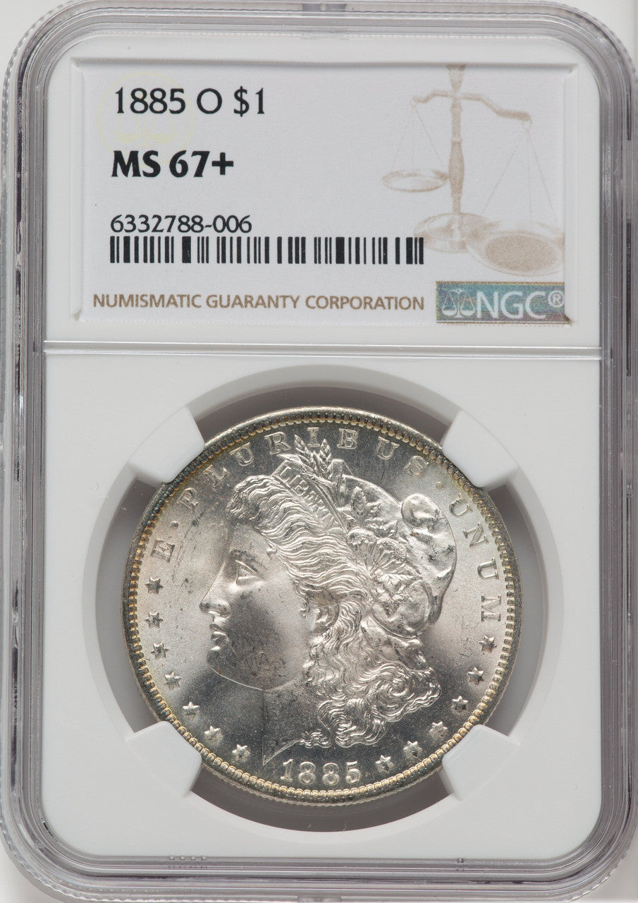 1885-O $1 NGC Plus Morgan Dollar NGC MS67+