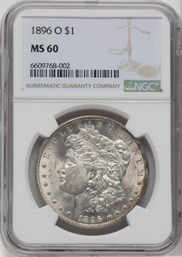 1896-O $1 Morgan Dollar NGC MS60