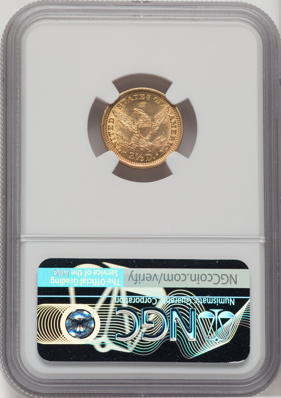 1896 $2.50 Liberty Quarter Eagle NGC MS61