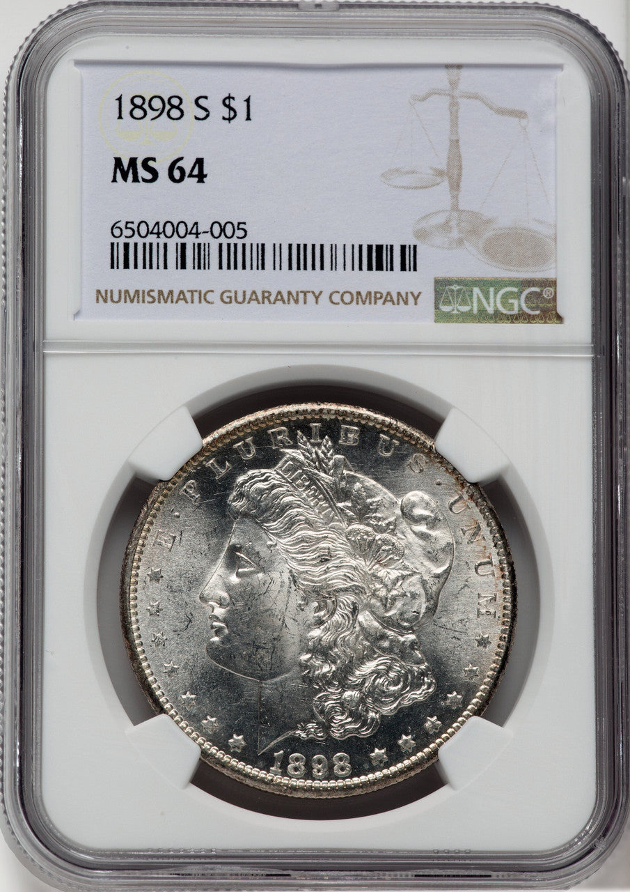 1898-S $1 Morgan Dollar NGC MS64