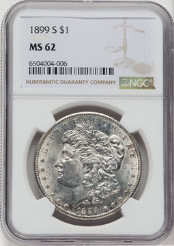 1899-S $1 Morgan Dollar NGC MS62