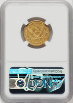 1846 $5 Large Date Liberty Half Eagle NGC AU50