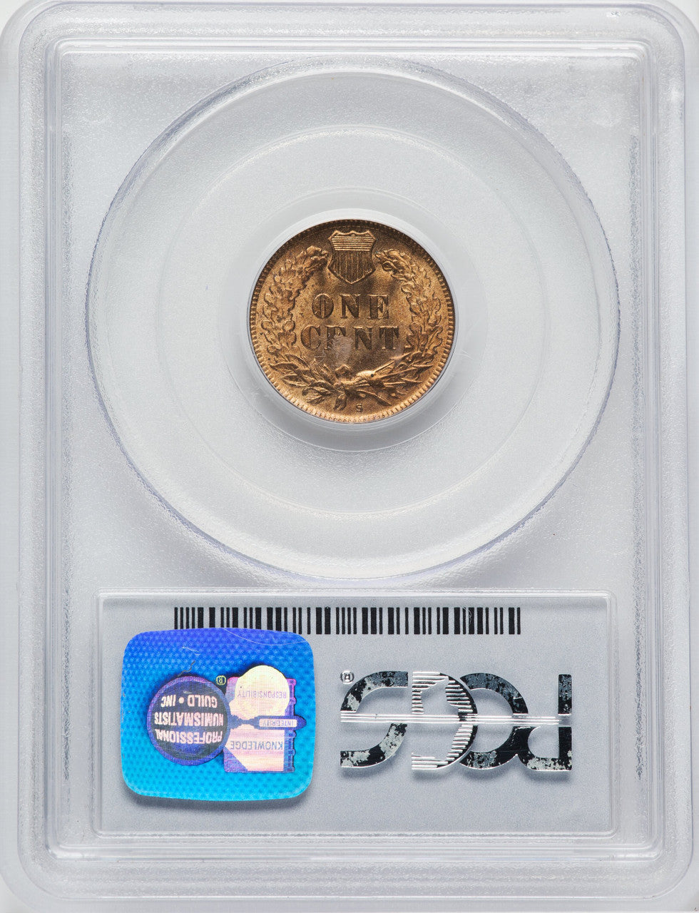 1908-S 1C RD Indian Cent PCGS MS65