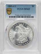 1885-CC $1 Morgan Dollar PCGS MS65