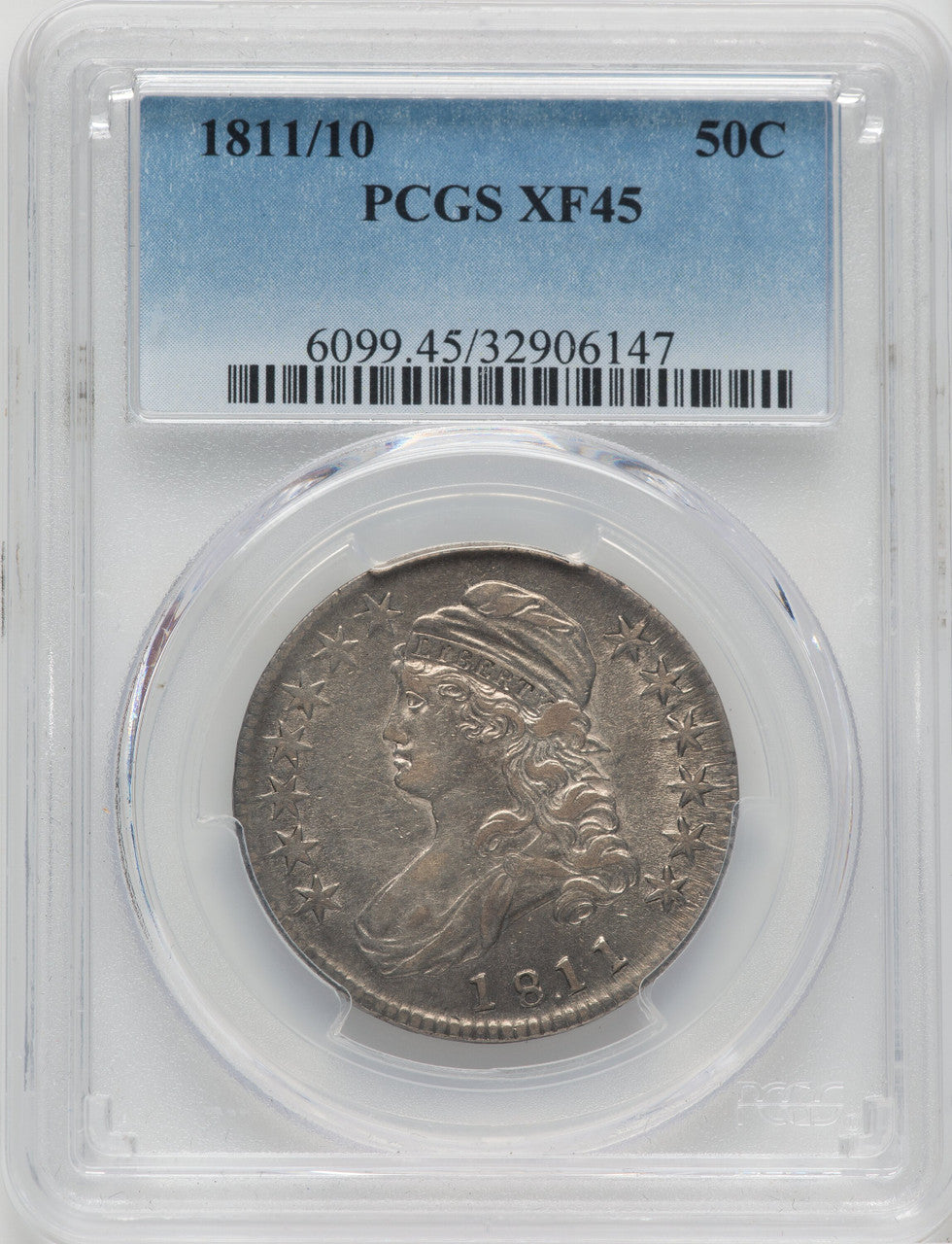 1811/10 50C Bust Half Dollar PCGS XF45