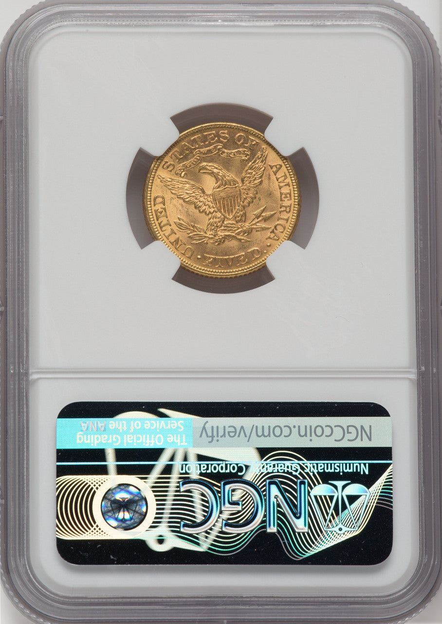 1896 $5 Liberty Half Eagle NGC MS63