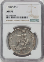 1878-S T$1 Trade Dollar NGC AU55
