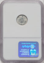 1870 H10C Seated Half Dime NGC MS65