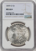 1899-O $1 NGC Plus Morgan Dollar NGC MS66+