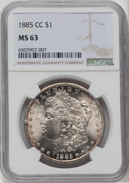 1885-CC $1 Morgan Dollar NGC MS63