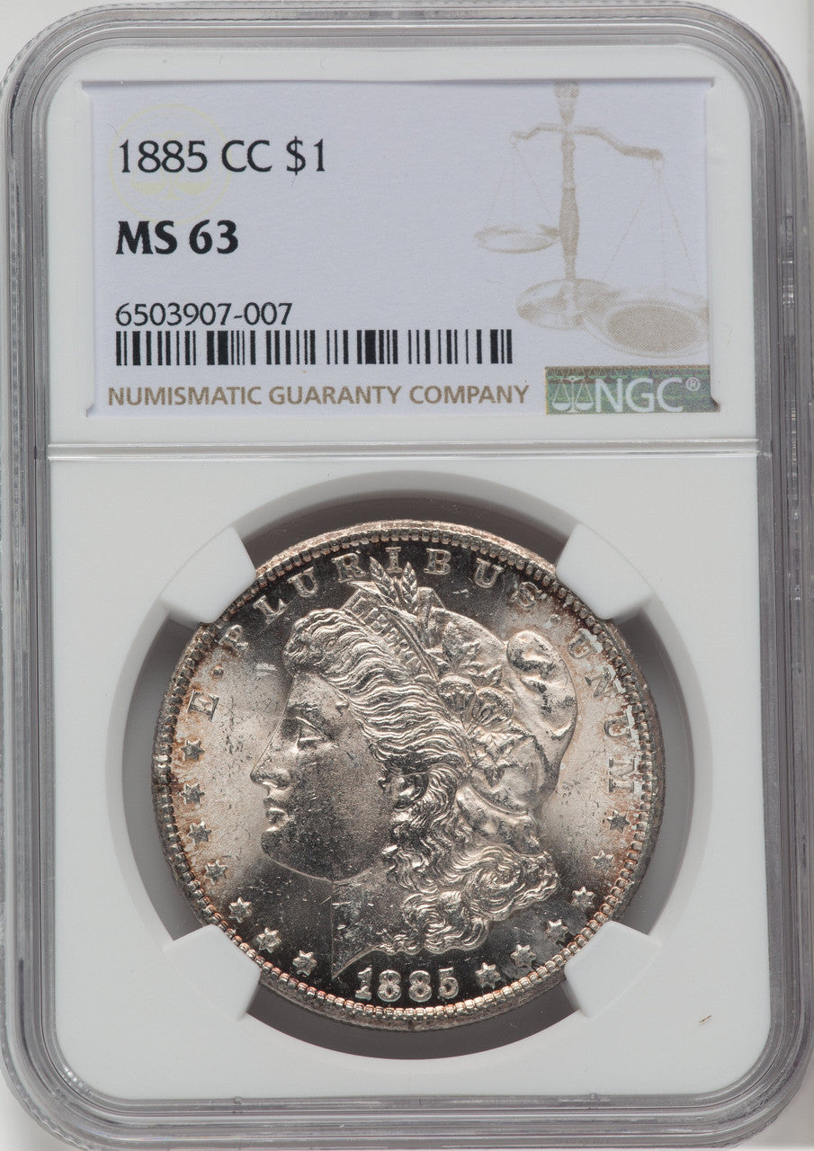 1885-CC $1 Morgan Dollar NGC MS63