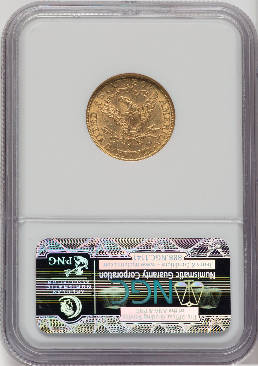 1888-S $5 Liberty Half Eagle NGC MS61