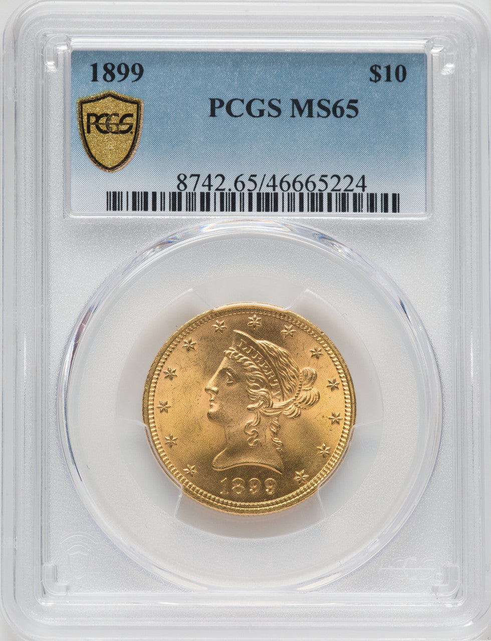 1899 $10 Liberty Eagle PCGS MS65