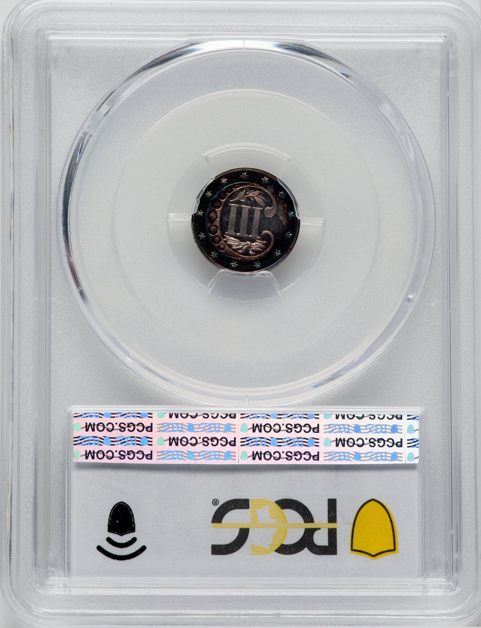 1871 3CS Proof Three Cent Silver PCGS PR67