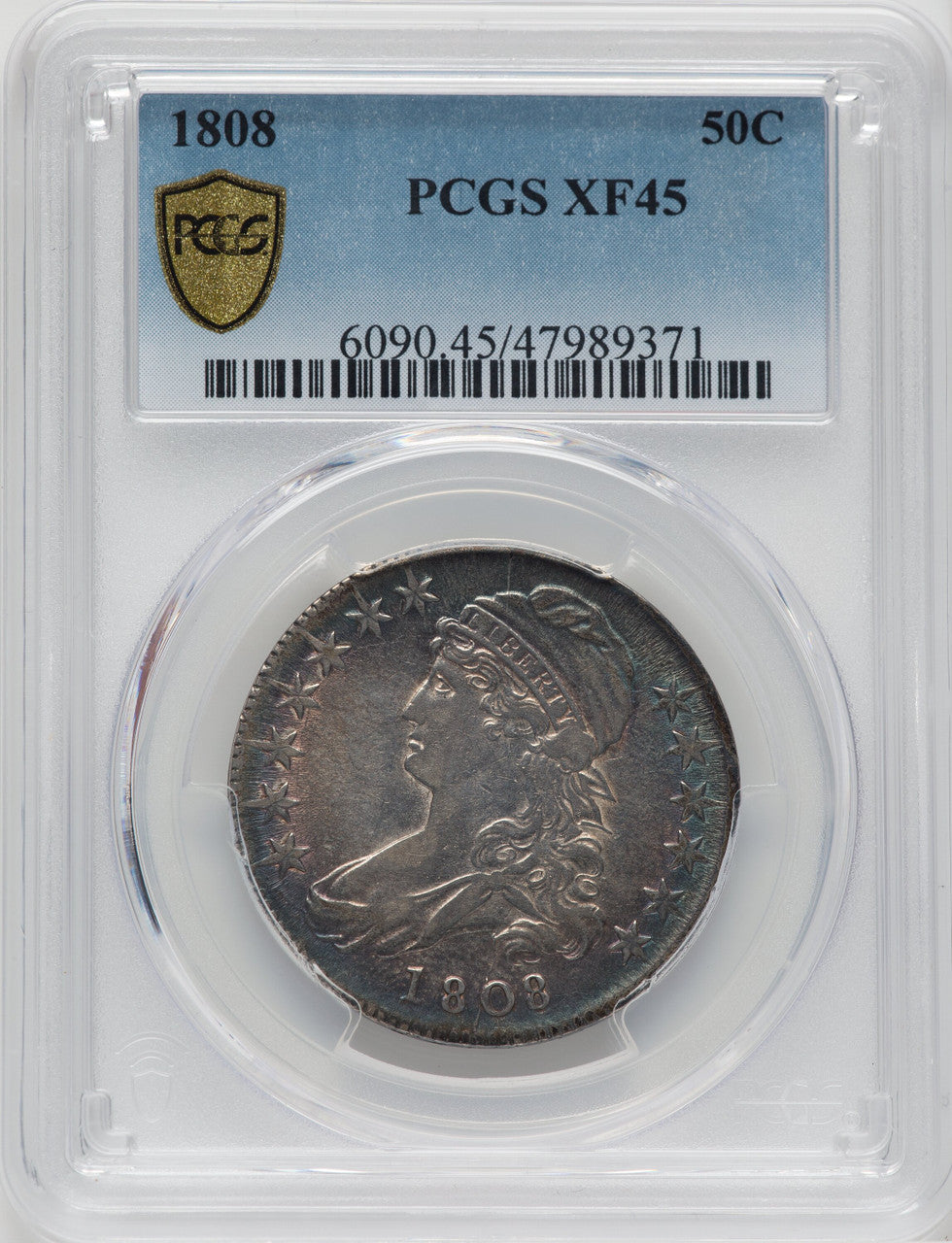 1808 50C Bust Half Dollar PCGS XF45