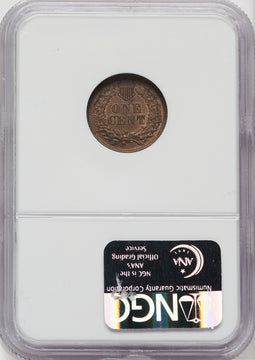 1867/67 1C RPD FS-301 S-1 BN Indian Cent NGC MS62