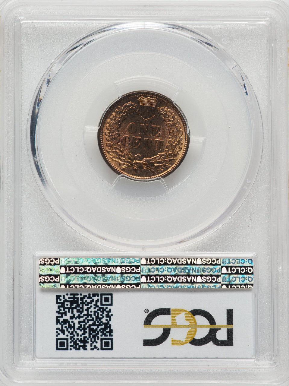 1884 1C RD Indian Cent PCGS MS65