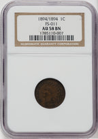 1894/1894 1C FS-301 BN Indian Cent NGC AU58