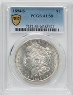 1894-S $1 Morgan Dollar PCGS AU58