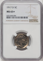 1917-D 5C NGC Plus Buffalo Nickel NGC MS65+