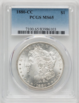 1880-CC $1 Morgan Dollar PCGS MS65