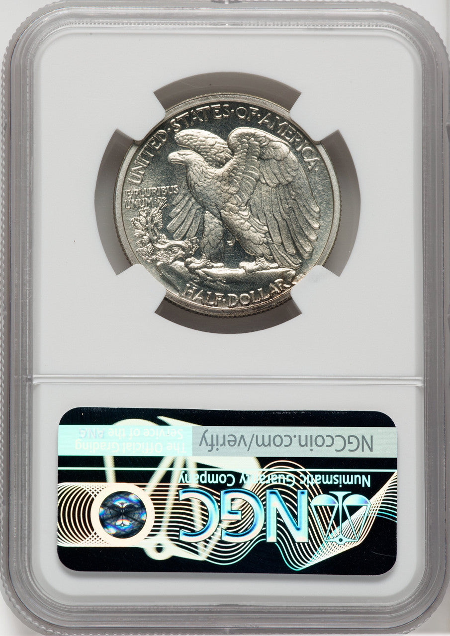 1938 50C Proof Walking Liberty Half Dollar NGC PR67