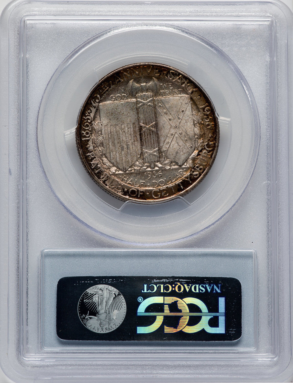 1936 50C Gettysburg CAC Commemorative Silver PCGS MS66
