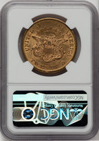1863-S $20 Liberty Double Eagle NGC MS61