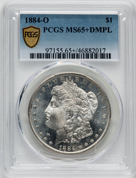 1884-O $1 DM Morgan Dollar PCGS MS65+