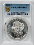 1884-O $1 DM Morgan Dollar PCGS MS65+