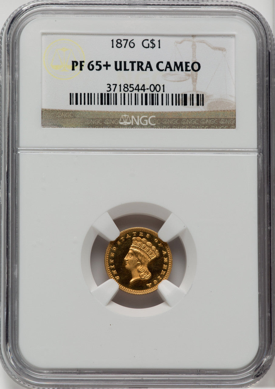 1876 G$1 NGC Plus Proof Gold Dollar NGC PR65+