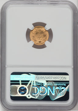 1866 G$1 Gold Dollar NGC MS66