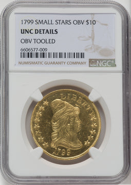 1799 $10 Sm Obv Stars Early Eagle Details NGC MS60