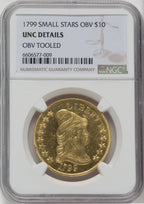 1799 $10 Sm Obv Stars Early Eagle Details NGC MS60