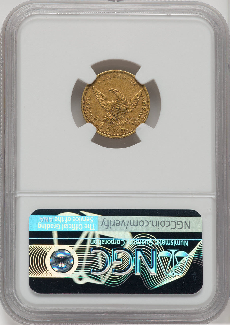 1839-C $2.50 HM-1 Classic Quarter Eagle NGC AU55