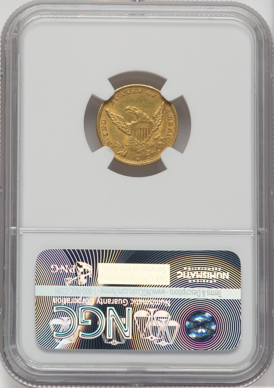 1838 $2.50 HM-1 Classic Quarter Eagle NGC MS62