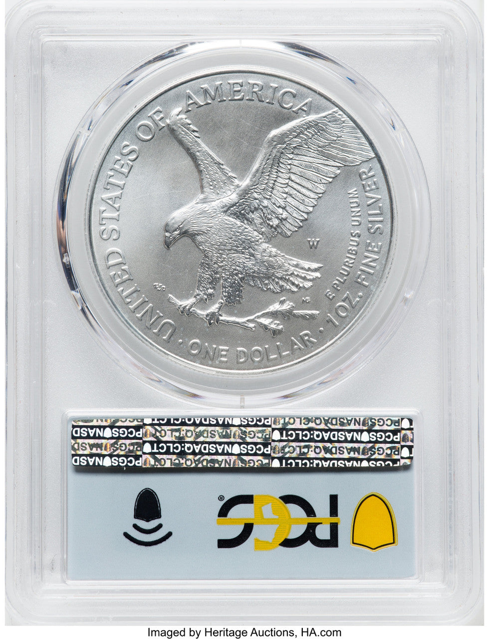 2021-W S$1 Silver Eagle Type Two Burnished FDI PCGS SP70
