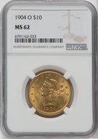 1904-O $10 Liberty Eagle NGC MS62