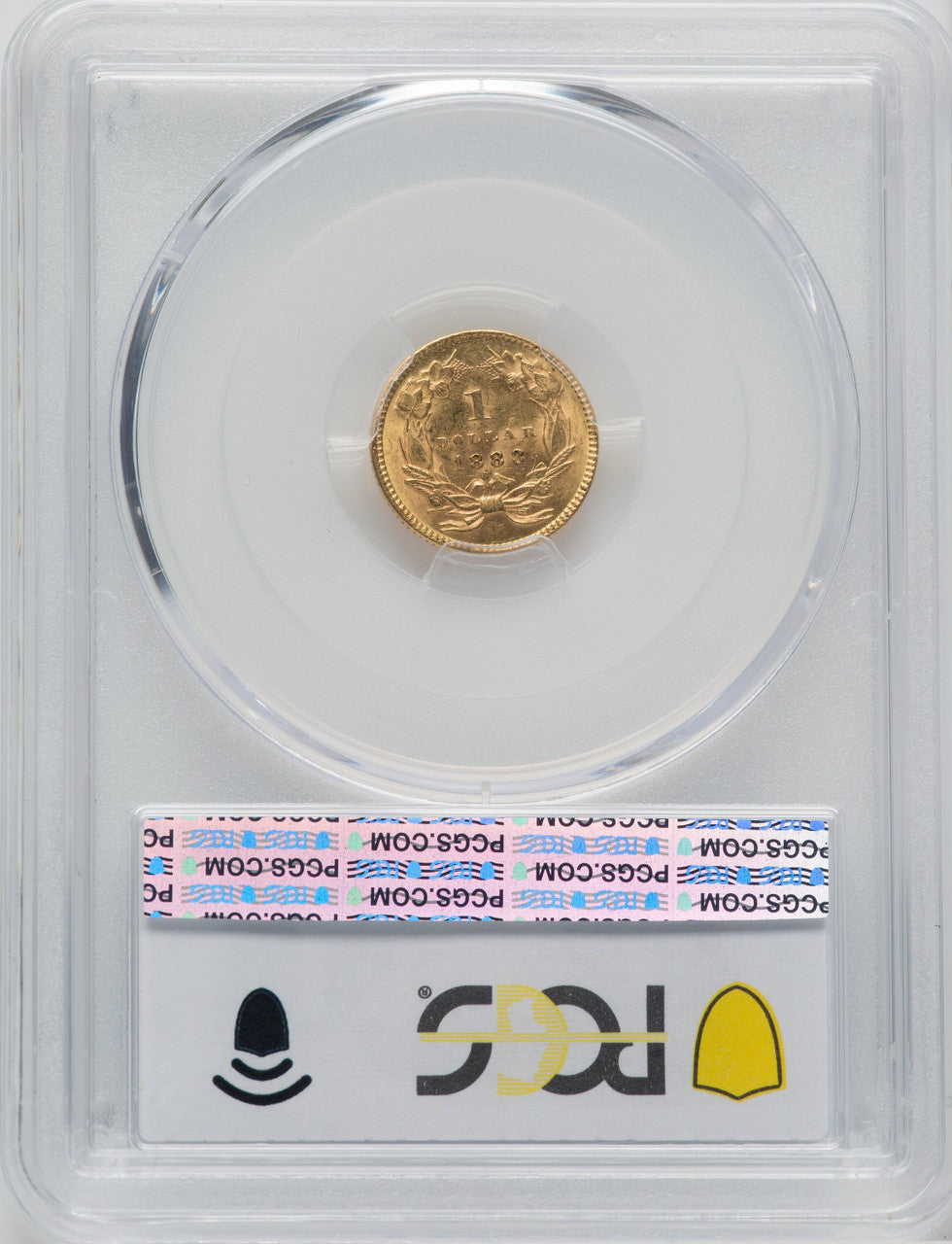 1883 G$1 CAC Gold Dollar PCGS MS62