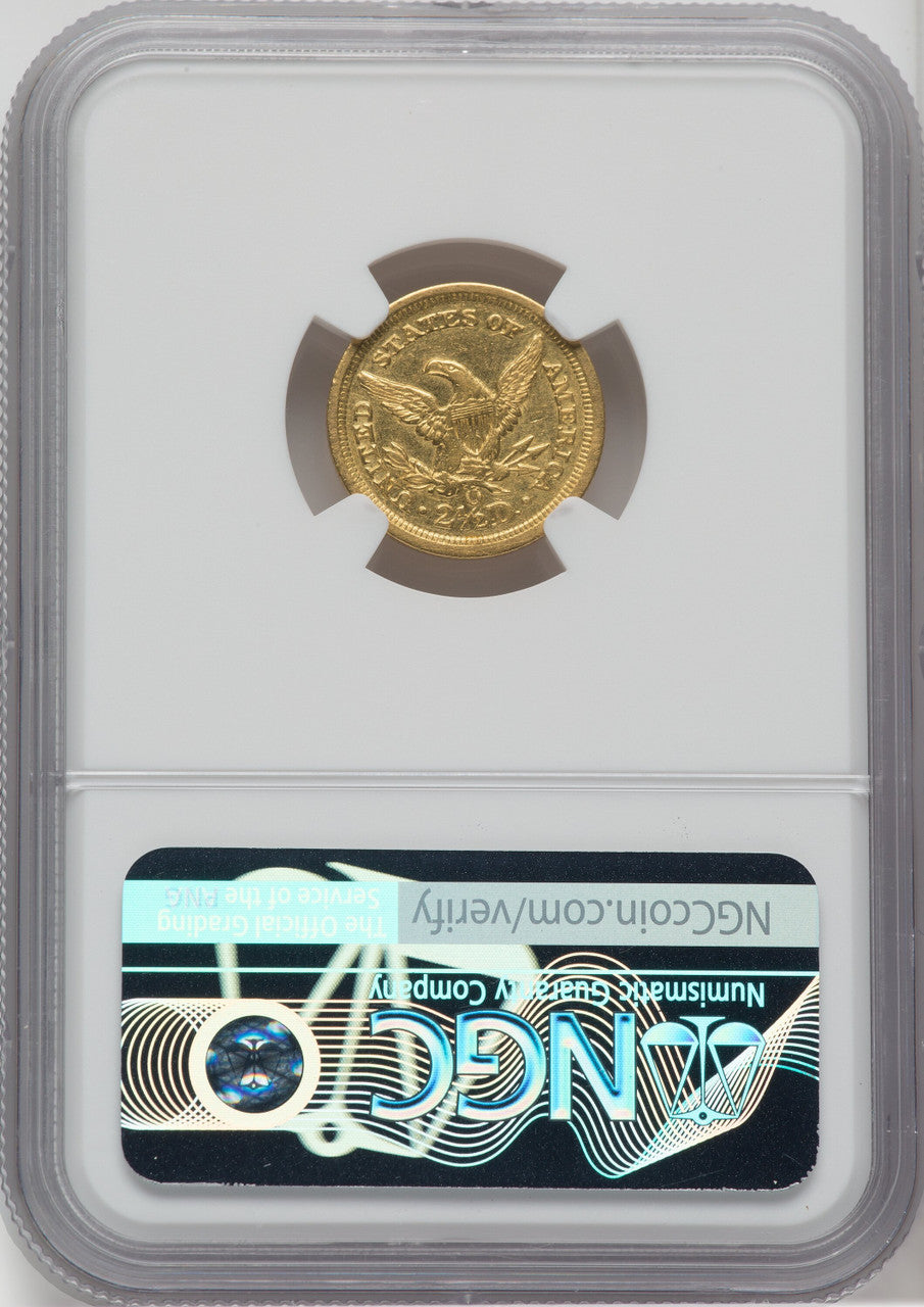 1847-O $2.50 Liberty Quarter Eagle NGC AU58