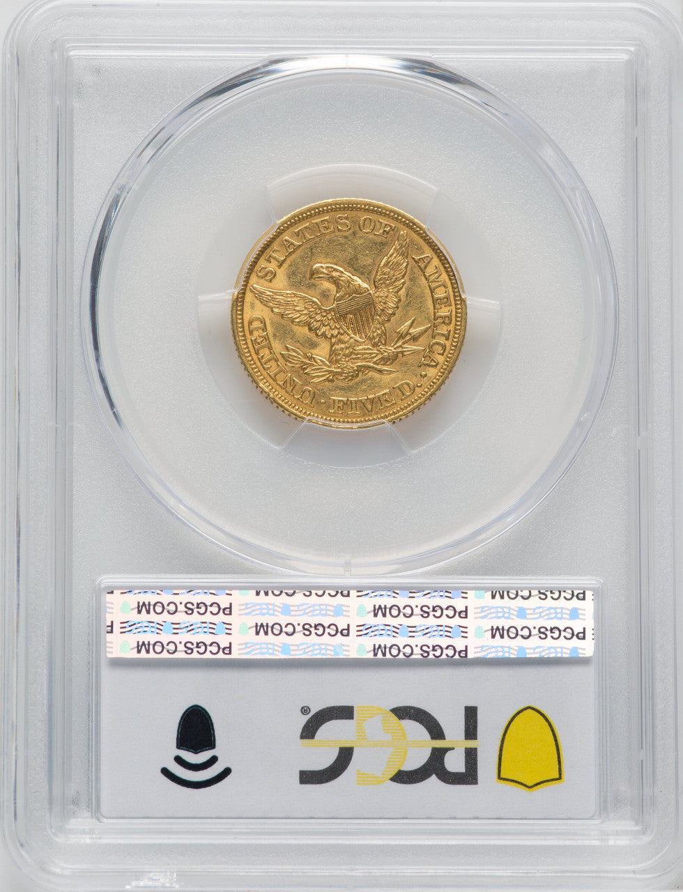 1847 $5 Liberty Half Eagle PCGS AU58