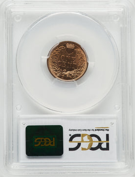 1886 1C Type Two RD Indian Cent PCGS MS65