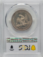 1860 50C Proof Seated Half Dollar PCGS PR62