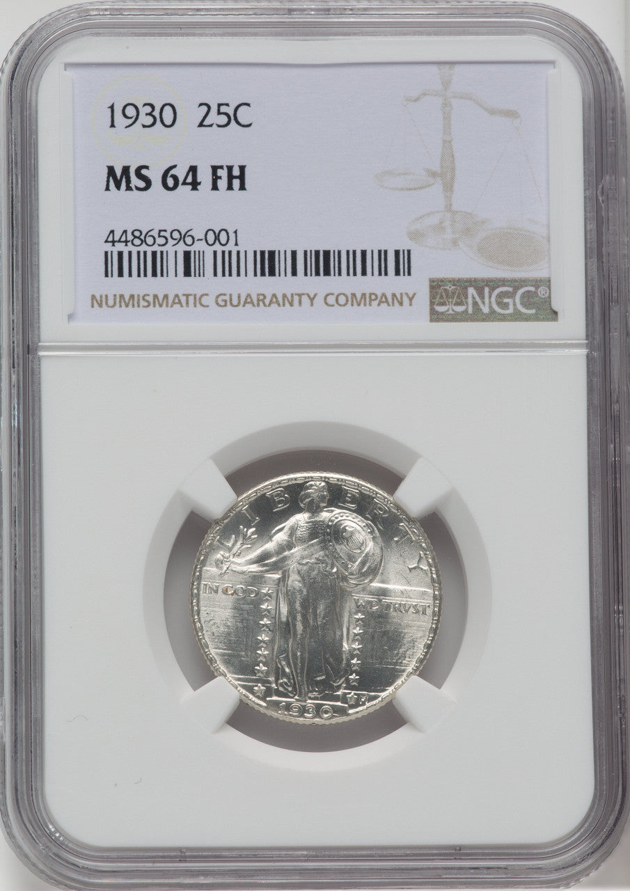 1930 25C FH Standing Liberty Quarter NGC MS64