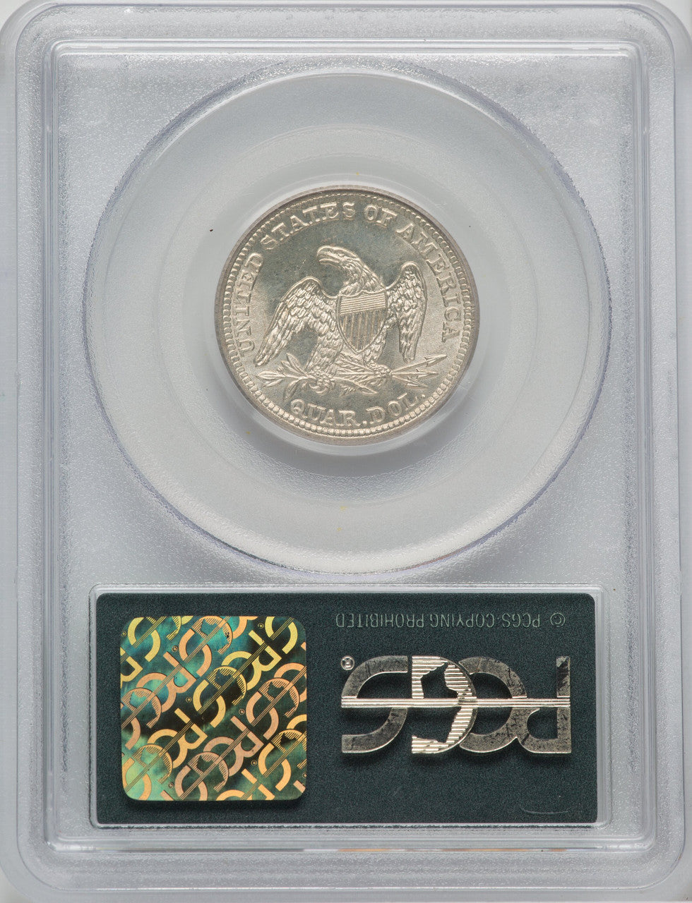 1841 25C Seated Quarter PCGS MS66