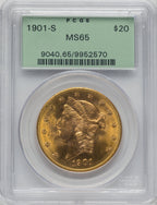 1901-S $20 Liberty Double Eagle PCGS MS65
