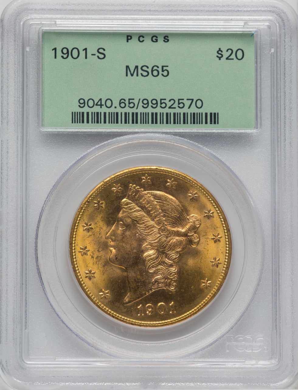 1901-S $20 Liberty Double Eagle PCGS MS65
