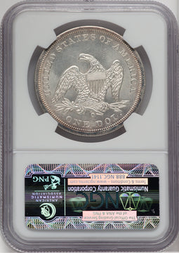 1860-O S$1 Seated Dollar NGC MS65