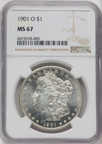 1901-O $1 Morgan Dollar NGC MS67
