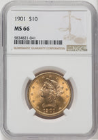 1901 $10 Liberty Eagle NGC MS66 (517496031)